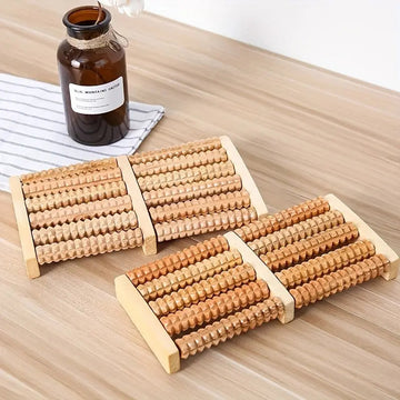 Wooden Roller Foot  Massager